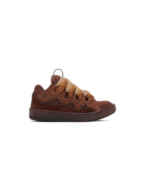 Lanvin 남자의 커브 Suede Chunky 낮 정상 운동화