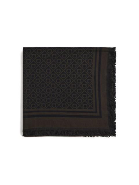 FERRAGAMO fringed monogram scarf