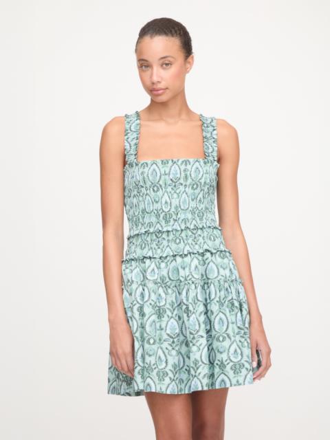 Hill House Home The Azalea Mini Nap Dress - Green Palm Ikat