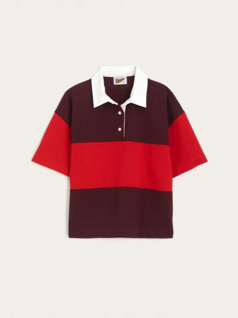 Madewell The Boxy Rugby Polo in Club Cotton