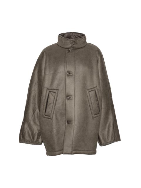 HENRIK VIBSKOV DART JACKET - GREY SHEARLING