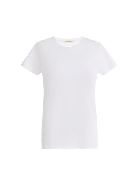 NILI LOTAN Lana Crewneck Cotton T-Shirt