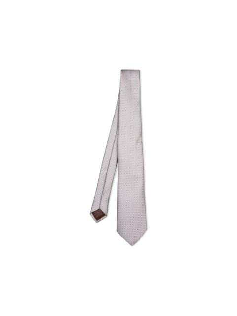 Canali geometric-pattern jacquard tie
