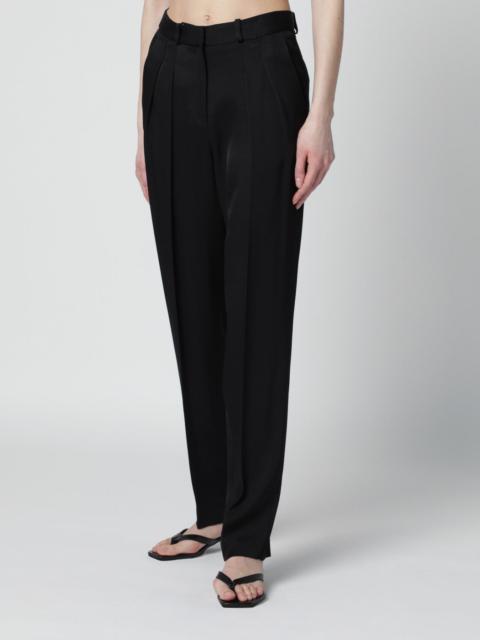 Loulou de Saison Black wool-blend trousers