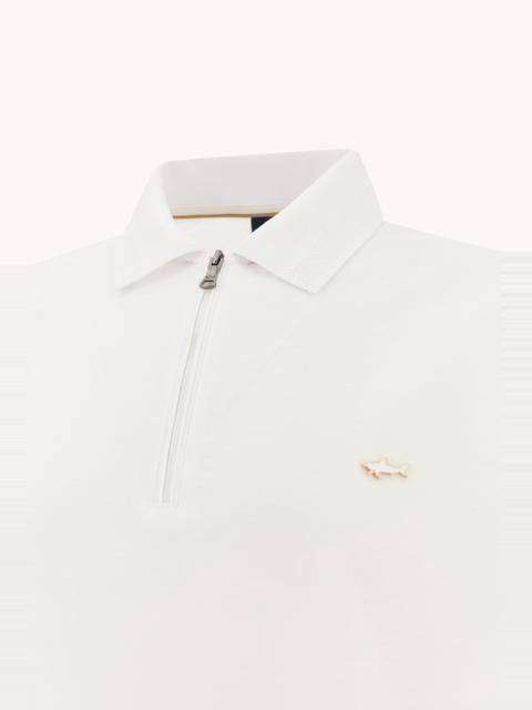 Paul & Shark POLO WITH ZIP IN DOUBLE MERCERISED COTTON JERSEY