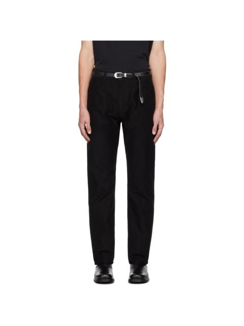 John Elliott Black Moleskin Trousers