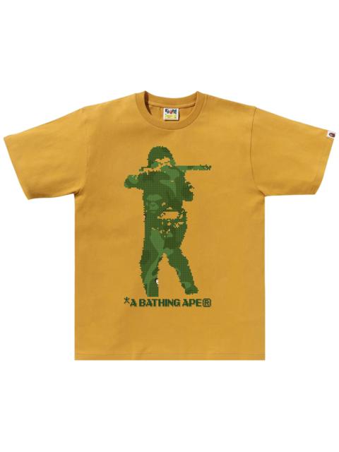 BAPE Bitmap Soldier Tee 'Yellow'