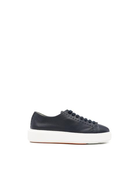 Santoni leather sneakers