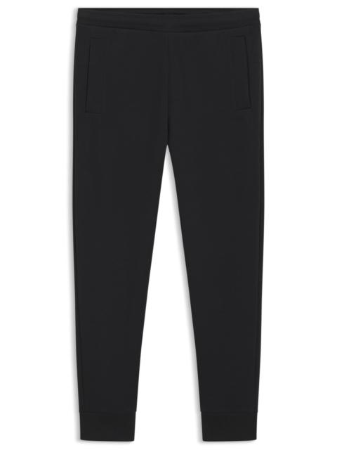 BOSS COTTON-BLEND SWEATPANTS WITH EMBROIDERED LOGO