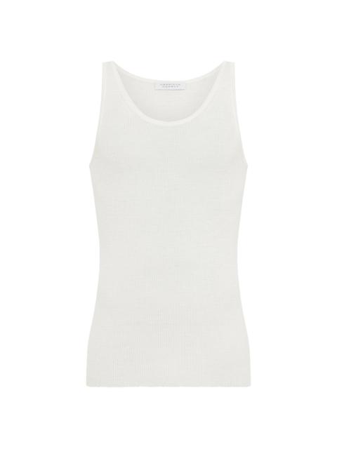 GABRIELA HEARST Leiva Knit Tank Top in Ivory Merino Wool