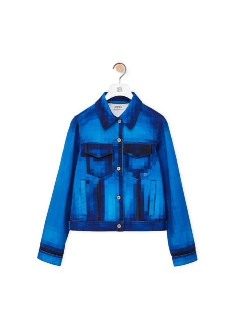 Loewe Pixelated jacket in denim