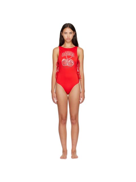 GANNI Red Cherry Swimsuit