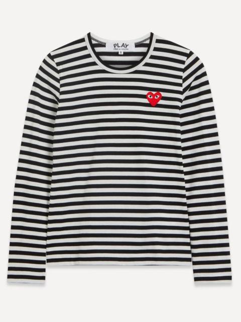 Comme des Garçons PLAY Long-Sleeve Striped T-Shirt