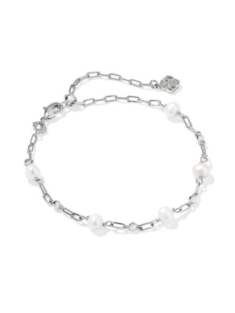 KENDRA SCOTT Ashton Silver Delicate Chain Bracelet