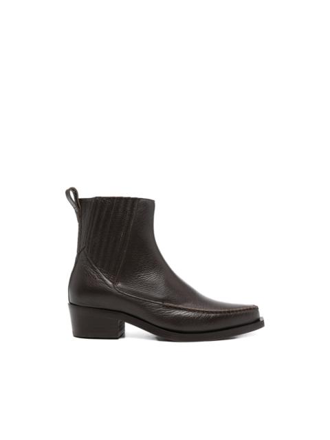 NULLUS whipstitch chelsea boots