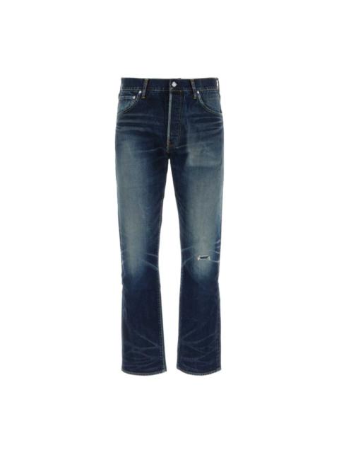 visvim DARK BLUE DENIM STRAIGHT JEANS
