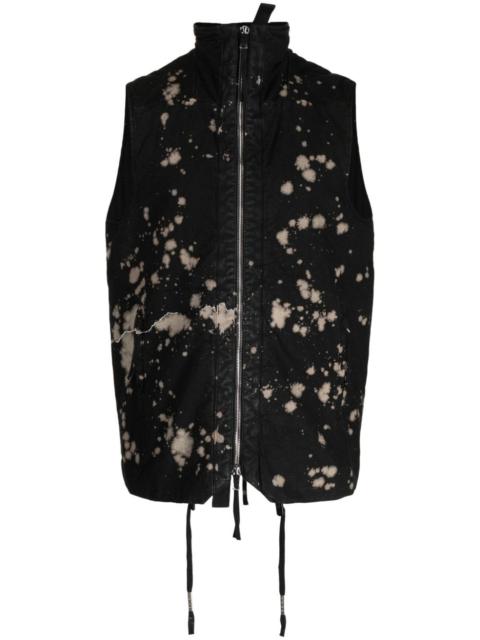 Boris Bidjan Saberi high-neck camouflage-pattern gilet