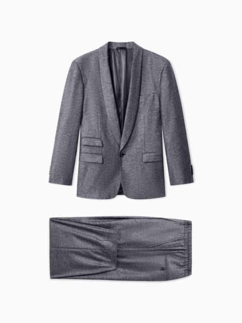 GIORGIO ARMANI OVERSIZED SUIT HERITAGE IN CASHMERE AND SILK JACQUARD