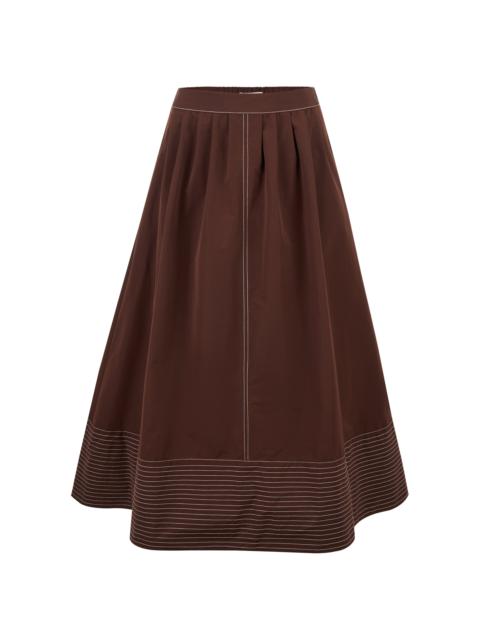 ROSIE ASSOULIN Paneled Taffeta Skirt