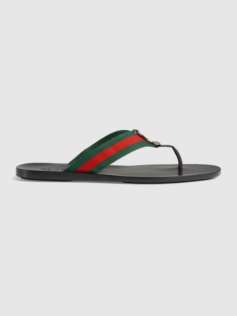 GUCCI Web strap thong sandal