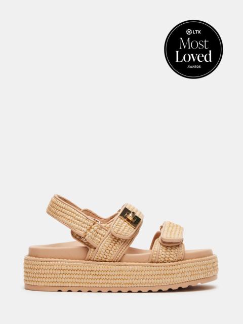 STEVE MADDEN BIGMONA NATURAL RAFFIA