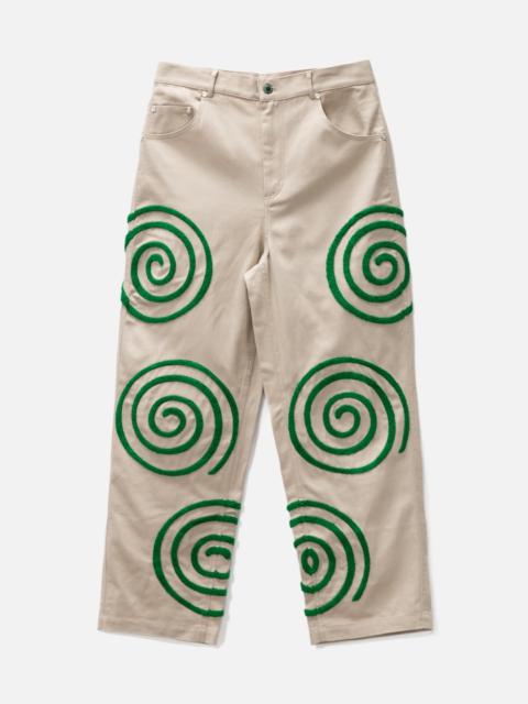 BRAIN DEAD SWIRLS TWILL PANTS