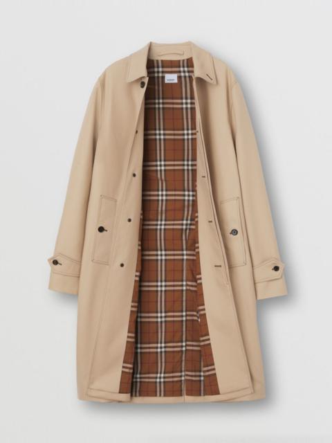 Burberry Topstitched Cotton Gabardine Car Coat
