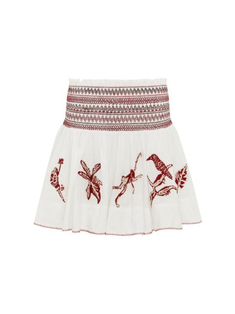 ALÉMAIS Odie Embroidered Skirt