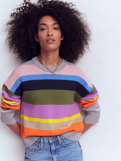 BODEN Lucy Relaxed Cotton Sweater-Mutli, Rainbow