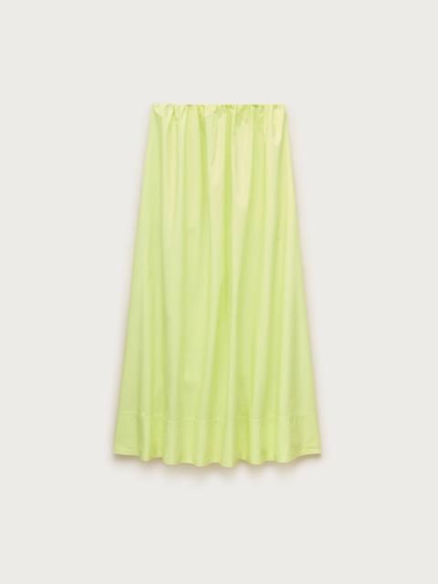 J.CREW Pull-on midi skirt in cotton poplin