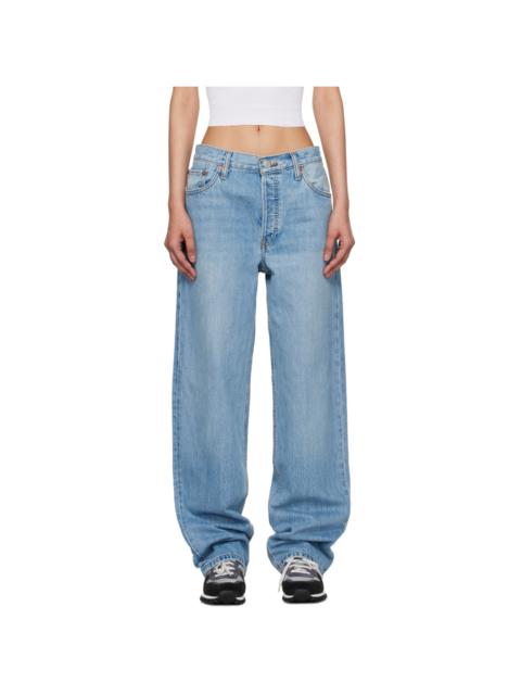 RE/DONE Indigo Loose Long Jeans