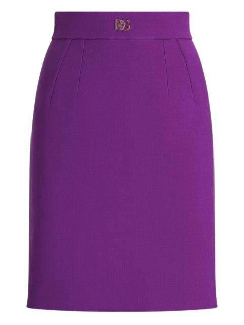 Dolce & Gabbana wool mini skirt