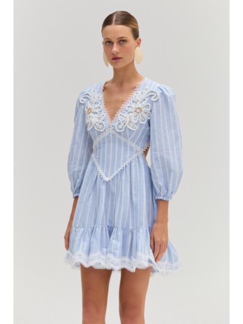 PatBO MARINE LINEN MINI DRESS