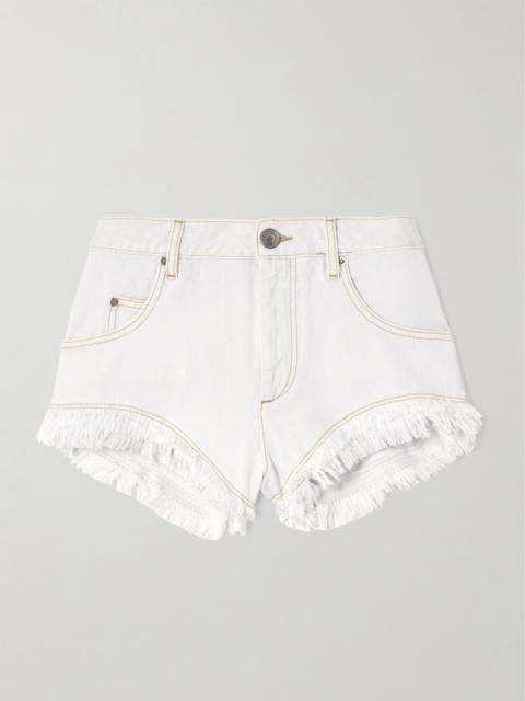 Isabel Marant Eneidao Fringed Denim Shorts