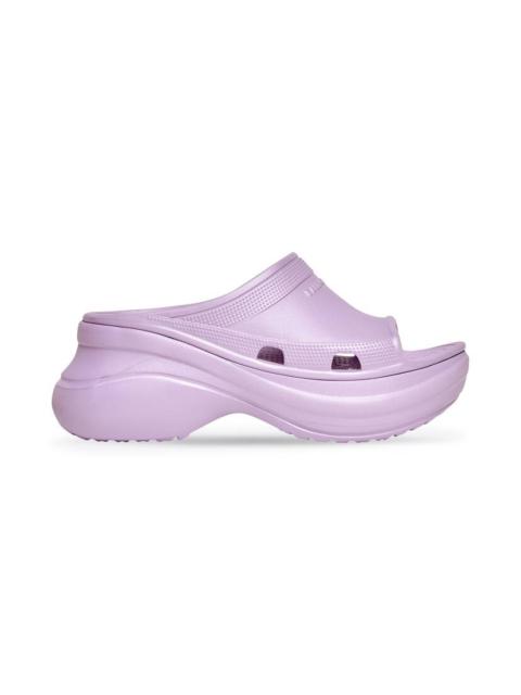 BALENCIAGA Women's Pool Crocs™ Slide Sandal in Purple