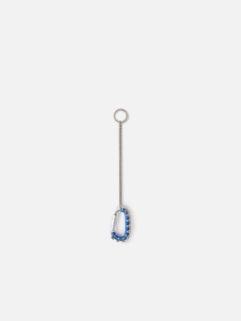 PINKO METAL KEYRING WITH COLOURED THREAD AND BEADS