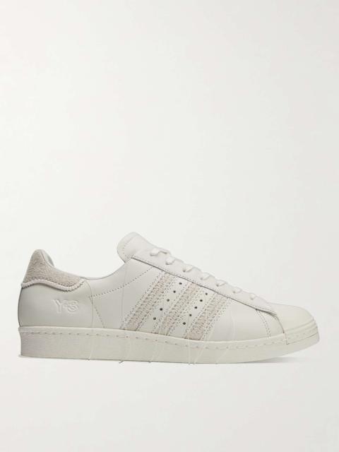 Superstar Suede-Trimmed Leather Sneakers
