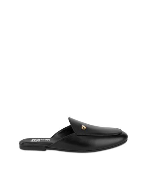 Moschino heart detail mules