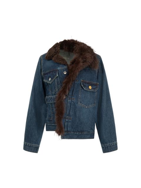 sacai ASYMMETRICAL DENIM JACKET