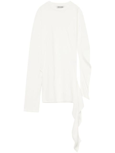 LOW CLASSIC draped-detail T-shirt