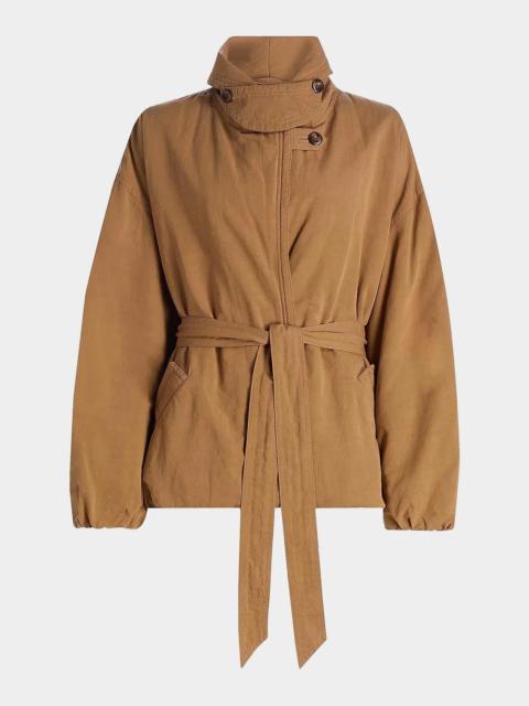 Isabel Marant Volinda Belted Gabardine Coat