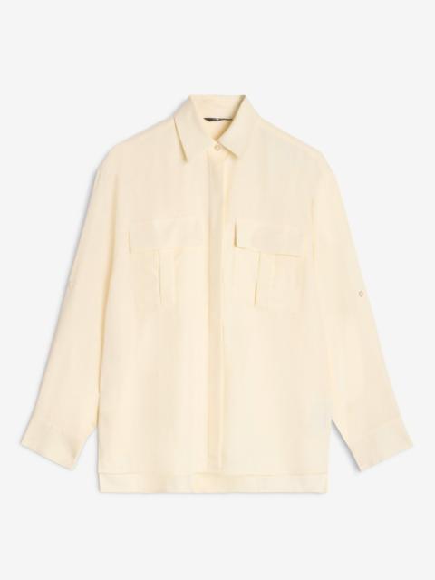 Lyocell Utility Shirt in Ivory