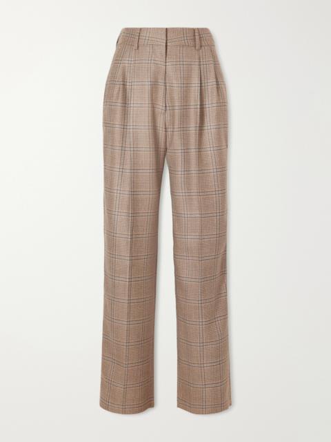BLAZÉ MILANO Fox Checked Wool Pants