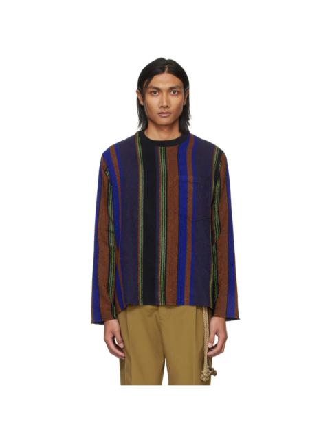 Song for the Mute Multicolor Striped Sweatshirt