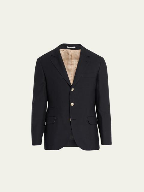 Men's Linen-Wool Solid Suit