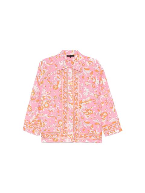 maje floral-print shirt