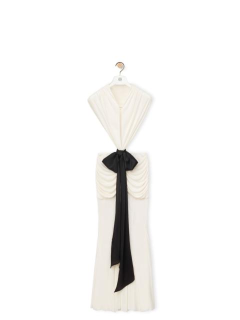 Loewe Draped bow dress in crepe jersey