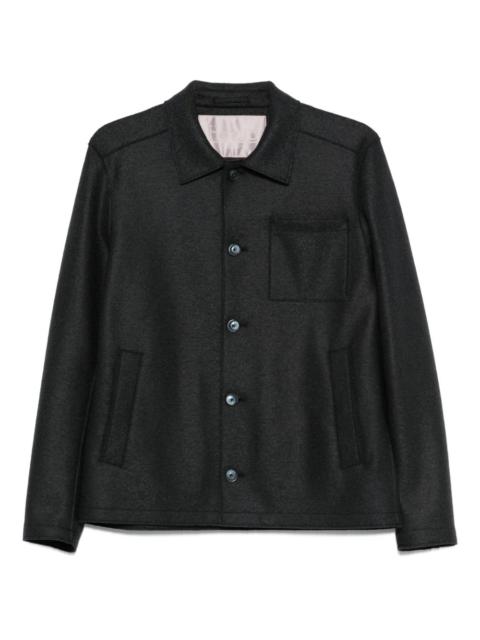 Herno button-fastening patch-pocket jacket