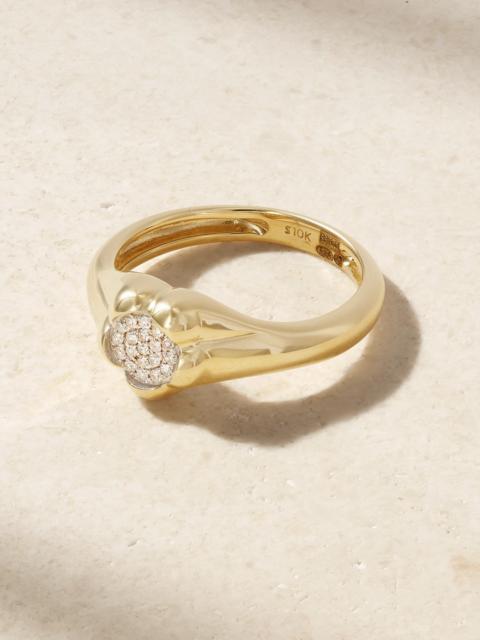 STONE AND STRAND Crosby 10-karat Gold Diamond Ring