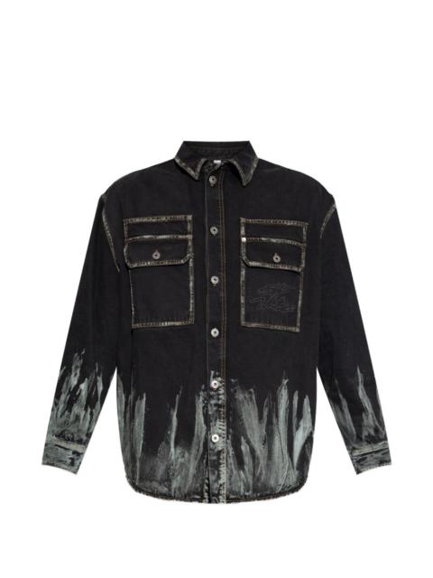 patch-pocket shirt jacket